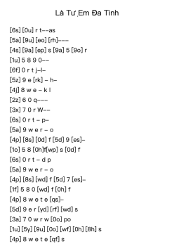 Là Tự Em Đa Tình