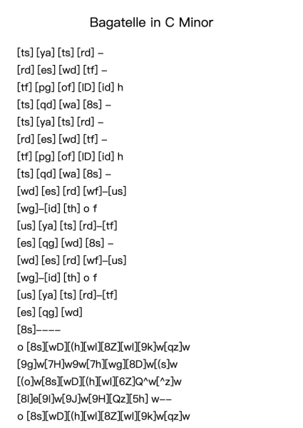 Bagatelle in C Minor