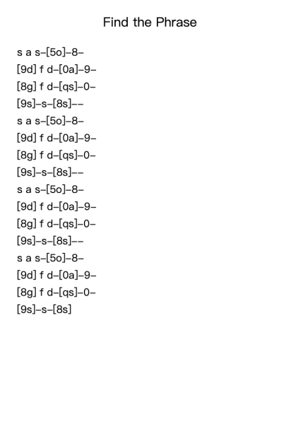 Find the Phrase