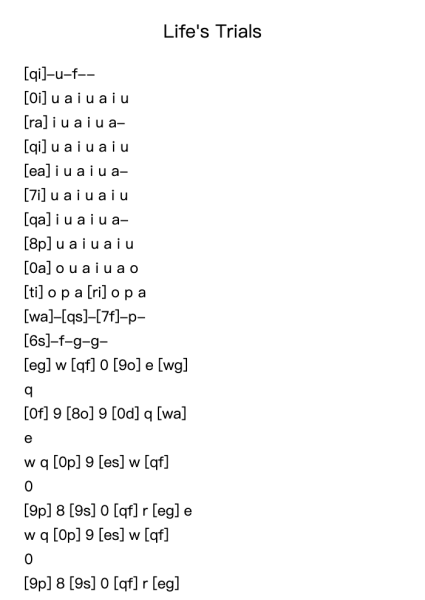 Life's Trials Roblox Piano Sheets by BloodOfPhantoms-Arr.Pullzie Willmiles