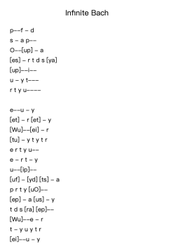 Infinite Bach