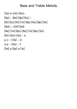 Bass and Treble Melody