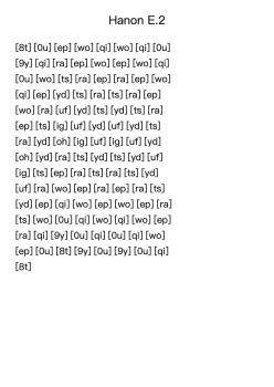 Hanon Exercise No. 2