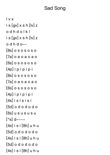Sad Song