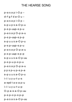 THE HEARSE SONG