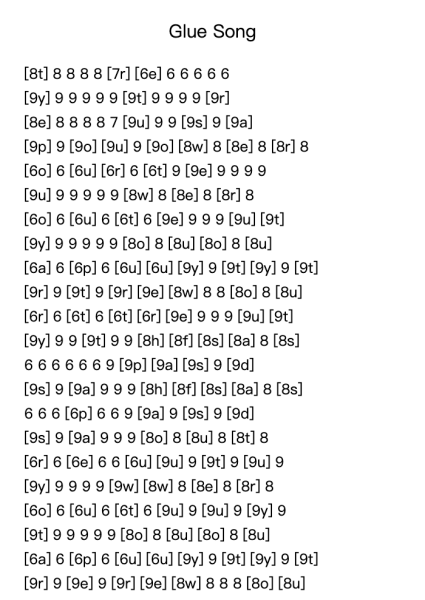 Glue Song