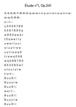 Étude No. 1 en Ut, Op. 241
