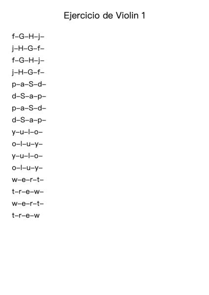 Ejercicio de Violin 1