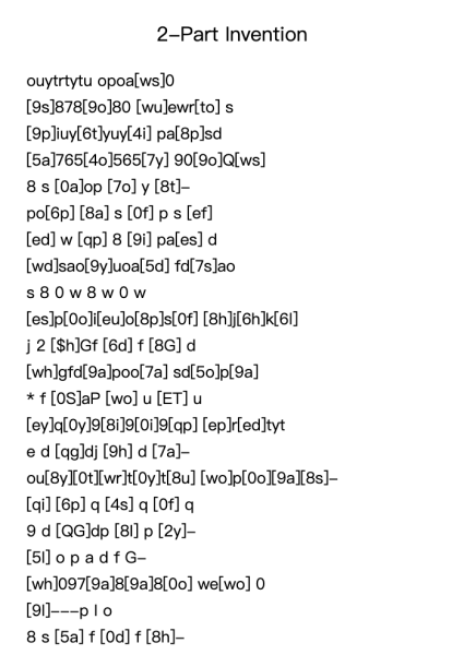 MUSIC 101B: FINAL PROJECT: 2-PART INVENTION