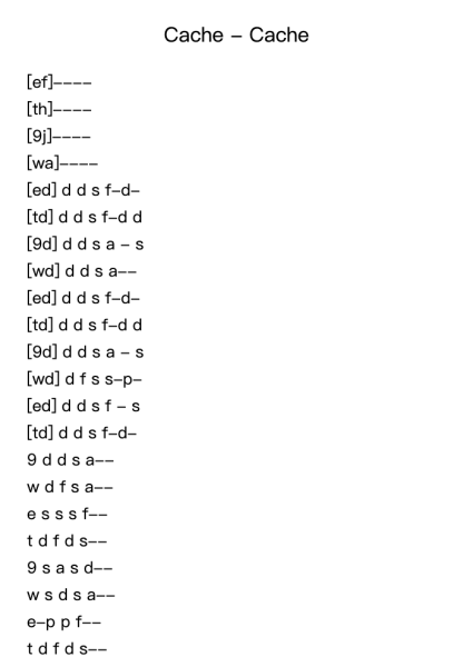 Cache - Cache