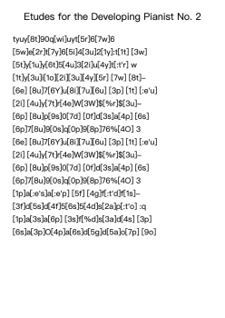 Etudes for the Developing Pianist No. 2