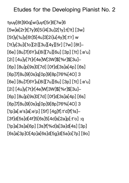 Etudes for the Developing Pianist No. 2