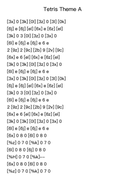 Tetris Theme A