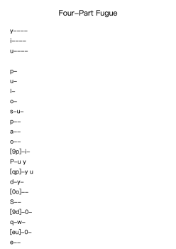 Four-Part Fugue