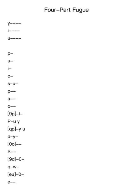 Four-Part Fugue