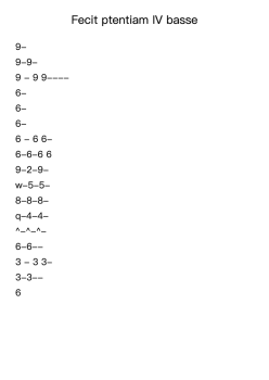 Fecit ptentiam IV basse