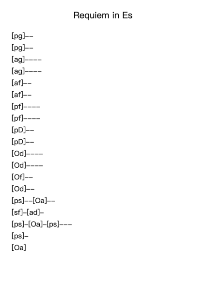 Requiem in E-flat major
