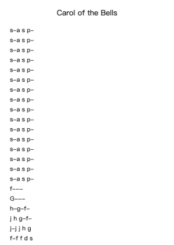Carol of the Bells
