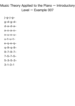 Music Theory Applied to the Piano – Introductory Level – Example 007