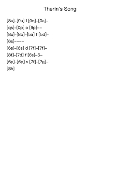 Therin's Song