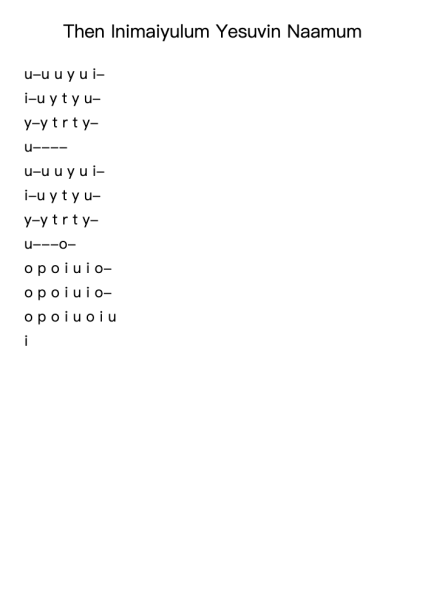 Then Inimaiyulum Yesuvin Naamum