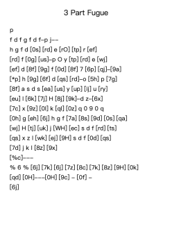 3 Part Fugue