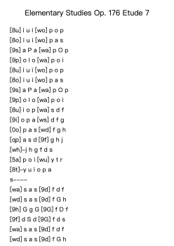 Etude 7 from Elementary Studies, Op. 176