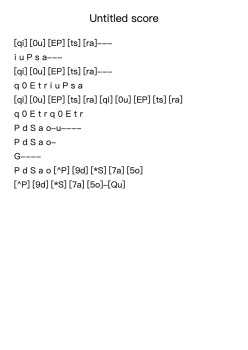 Untitled score