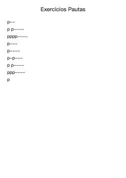 Exercicios Pautas