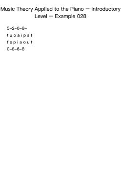 Music Theory Applied to the Piano – Introductory Level – Example 028