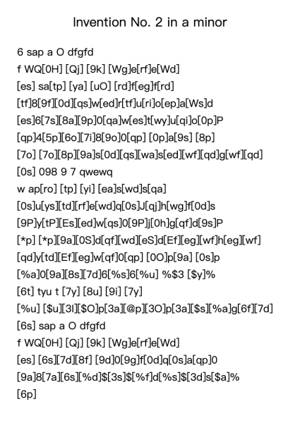 Invention No. 2 in C Minor, BWV 773