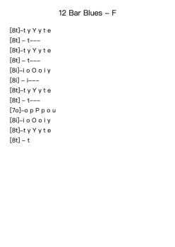 12 Bar Blues in F