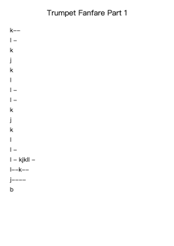 Trumpet Fanfare Part 1