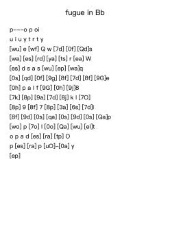 Fugue in Bb