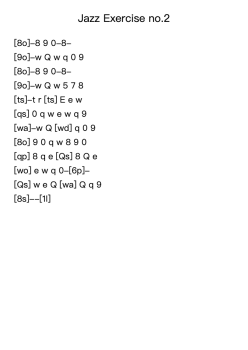 Jazz Exercise no.2