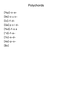 Polychords