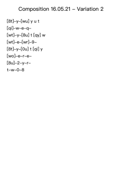 Composition 16.05.21 - Variation 2