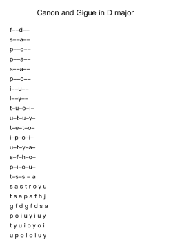 Canon and Gigue in D Major, P.37