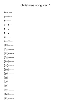 christmas song var. 1