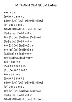 M THANH CỦA SỰ IM LẶNG