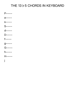 THE 13♭5 CHORDS IN KEYBOARD