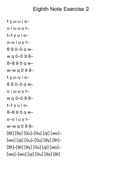Eighth Note Exercise 2