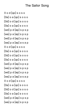 The Sailor Song