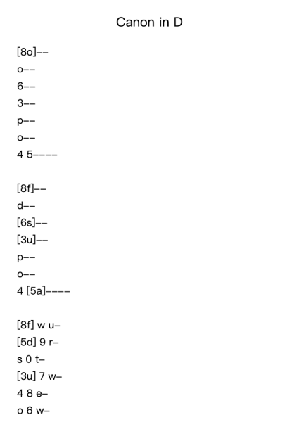 Canon in D Major, Pachelbel's Canon