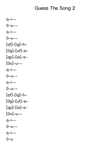 Guess The Song 2