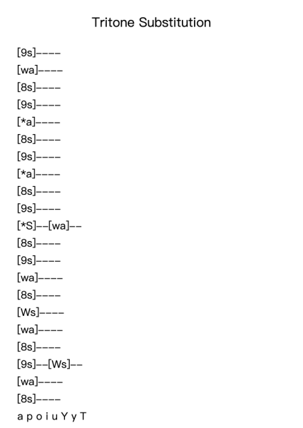 Tritone Substitution