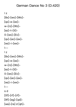 German Dance No. 3, D. 420
