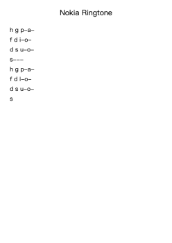 Nokia Ringtone