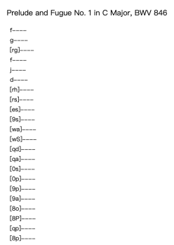 The Well-Tempered Clavier, Book 1: Prelude and Fugue No. 1 in C Major, BWV 846