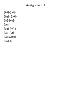 Assignment 1